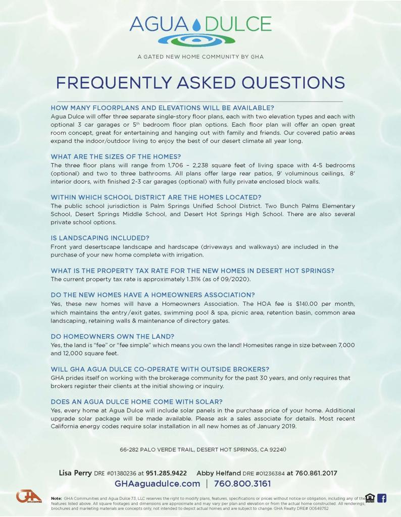 Agua Dulce - Residential