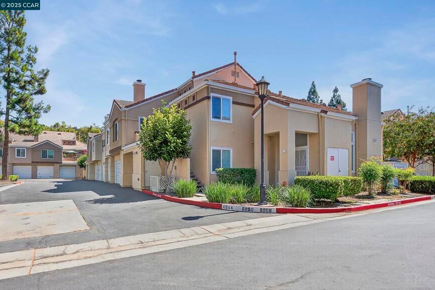 Welcome to Your New Home. This well-maintained condo offers modern upgrades in the sought-after California Maison Community. The bright living room features vaulted ceilings, a cozy fireplace, laminate floors, and large windows that fill the space with natural light. The open kitchen flows into the dining and living area, with a half bath and in-unit laundry. Central heating, double-pane windows, and updated flooring. Includes two parking spaces, one attached garage and one permitted spot. Enjoy two community pools, a spa, and easy access to Metcalf Park with playgrounds, courts, picnic areas, and the Coyote Creek Trail. Close to highways, shopping, wineries, and restaurants in Morgan Hill.