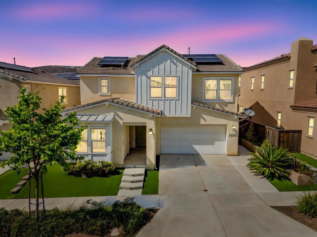 Welcome to the Village of Escaya! This stunning home offers the perfect blend of style, comfort, and modern living. With 4 spacious bedrooms and 3 full baths, there’s room for everyone to feel at home. The open floorplan is designed for both entertaining and everyday living, featuring a gourmet kitchen that transforms meal preparation into a culinary experience. Plus, enjoy the benefits of solar and a whole-home water softener with reverse osmosis system, providing efficiency, savings, and peace of mind. Step outside to your private California room, an ideal space for relaxing or hosting gatherings while enjoying the indoor-outdoor lifestyle. Living here means more than just a beautiful home—it’s a lifestyle! Enjoy resort-style amenities including a sparkling community pool, fitness center, clubhouse, dog park, and scenic trails. With a top-rated elementary school right in the neighborhood and parks, shopping, dining, and freeways just minutes away, convenience is always at your doorstep. Don’t miss this chance to call the highly sought-after Village of Escaya your new home. Welcome home! Welcome to the Village of Escaya! This stunning home offers the perfect blend of style, comfort, and modern living. With 4 spacious bedrooms and 3 full baths, there’s room for everyone to feel at home. The open floorplan is designed for both entertaining and everyday living, featuring a gourmet kitchen that transforms meal preparation into a culinary experience. Plus, enjoy the benefits of solar and a whole-home water softener with reverse osmosis system, providing efficiency, savings, and peace of mind. Step outside to your private California room, an ideal space for relaxing or hosting gatherings while enjoying the indoor-outdoor lifestyle. Living here means more than just a beautiful home—it’s a lifestyle! Enjoy resort-style amenities including a sparkling community pool, fitness center, clubhouse, dog park, and scenic trails. With a top-rated elementary school right in the neighborhood and parks, shopping, dining, and freeways just minutes away, convenience is always at your doorstep. Don’t miss this chance to call the highly sought-after Village of Escaya your new home. Welcome home!