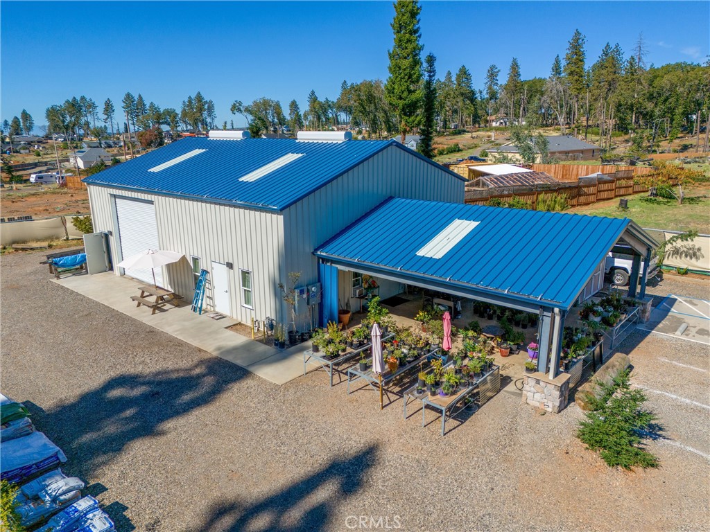 OUTSTANDING COMMERCIAL OPPORTUNITY! Why go through the headache of BUILDING when you can buy or lease an property that is already EXISTING! Opportunity abounds with this .58 Acre parcel in the heart of Paradise. 7671 & 7675 Skyway is zoned CC-Community Commercial, this large and nicely usable parcel should appeal to many different commercial uses. The property has a nearly BRAND-NEW high-quality Steel building with two-1,000+/-SqFt areas and a 900+/-SqFt covered and heated patio area and an ADA-type restroom inside. This insulated modern “I-Beam” style steel building has a large roll up door on the rear unit and skylight panels on the roof for additional natural light, and has title 24 compliance for potential Heat & Air. There is also lots of parking area outside including handicap parking with accessible hard-surface leading to both front and rear buildings. There is also an existing front building that is approximately 1,454+/-SqFt This is a great location on Skyway just uphill from the intersection of Bille Rd. and Skyway. Skyway has one of the highest traffic counts around and offers GREAT exposure for your business. Why go through the hassle of building, when you could MOVE-IN HERE! Take a close look, this property has SO MUCH TO OFFER!