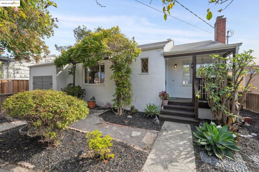 Exceptional 1941 cottage with abundant extra spaces. This home rests on a sweet, large lot with a lovely garden and outdoor social space. A classic cottage floor plan with an updated chef kitchen and dining area that opens to the large deck overlooking the private yard space. With classic style throughout, this house was designed for an easy quality of life. In addition to the two bedrooms, there is one stylishly upgraded full bath, and a garage space that is being used as a mini media room with a loft office space.* Located nearby is the vibrant and epicurean Richmond North & East neighborhood. This home has easy access to much of the resurgence of Richmond’s pride and purpose. Just a few blocks away, you’ll find shopping at the Target Center – a bustling community of commerce, the new gourmet area of interest: with El Agave Azul, Tacos El Tucan, Catahoula Coffee, The Factory Bar, and Waffles and Cream. Plus, convenient access to Nichol Park, Alvarado Park, and Wildcat Canyon Regional Park. Come see why Richmond is unique and ready to show you flavor and comfort. *Buyer to investigate