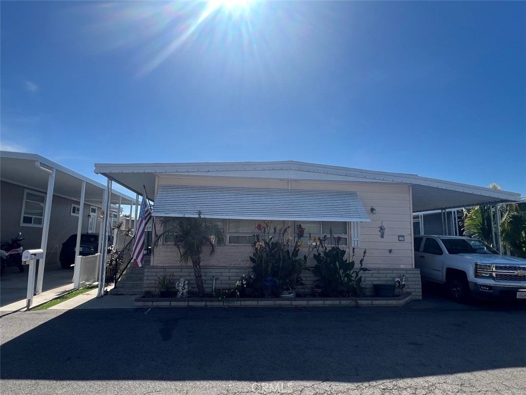 Welcome to Huntington Shorecliffs Community! The Unit Space #128 Offers an Open Floor Plan, 3 Bedrooms, 2 baths, Den/Office, Dining Area with Built in Cabinets, Inside Laundry and Sunroom ( gets really Hot during the summer time). You also have a private patio / yard for some gardening or lounging area. The Location is Excellent 3-5 minutes away from the beach, you can walk or ride your bicycle, you also can enjoy the wonderful seabreeze. Make it your own place and save$$ Needs TLC, most appliances will stay with no extended warranties. Thank you!