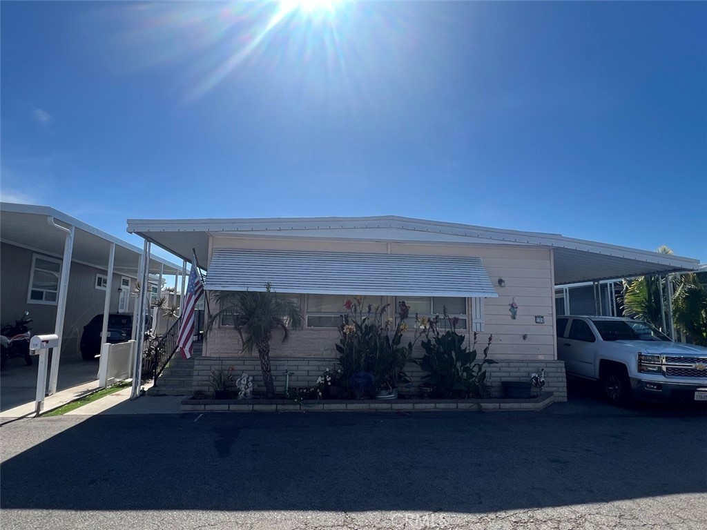 Welcome to Huntington Shorecliffs Community! The Unit Space #128 Offers an Open Floor Plan, 3 Bedrooms, 2 baths, Den/Office, Dining Area with Built in Cabinets, Inside Laundry and Sunroom ( gets really Hot during the summer time). You also have a private patio / yard for some gardening or lounging area. The Location is Excellent 3-5 minutes away from the beach, you can walk or ride your bicycle, you also can enjoy the wonderful seabreeze. Make it your own place and save$$ Needs TLC, most appliances will stay with no extended warranties. Thank you!