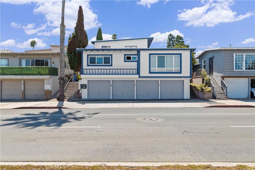 Welcome to 1436 Manhattan Beach Blvd, a well-located 4-unit apartment building in the heart of Manhattan Beach. The property offers a desirable unit mix of (2) 1-bed/1-bath, (1) 2-bed/1-bath, and (1) 3-bed/2-bath. Select units have been updated with new flooring, fresh paint, stainless steel appliances, and in-unit washer/dryers. The building itself was recently painted and designed for low maintenance, with ownership responsible only for water, sewer, and trash while tenants cover all remaining utilities. Additional highlights include (4) single-car garages, owned laundry machines, and mostly copper plumbing. A brand-new electrical system has already been paid for and is pending installation. The spacious 3-bedroom unit features a large private patio, making it an excellent option for an owner-user. The building is subject to AB 1482 statewide rent control, which currently allows annual increases of up to 8% (5% + CPI). Centrally located near award-winning schools, Target, Polliwog Park, Downtown Manhattan Beach, and the Pier, this property combines strong rental potential with an unbeatable coastal location. With steady tenant demand and limited multifamily supply in Manhattan Beach, the asset offers long-term stability and growth for both investors and owner-users alike.
