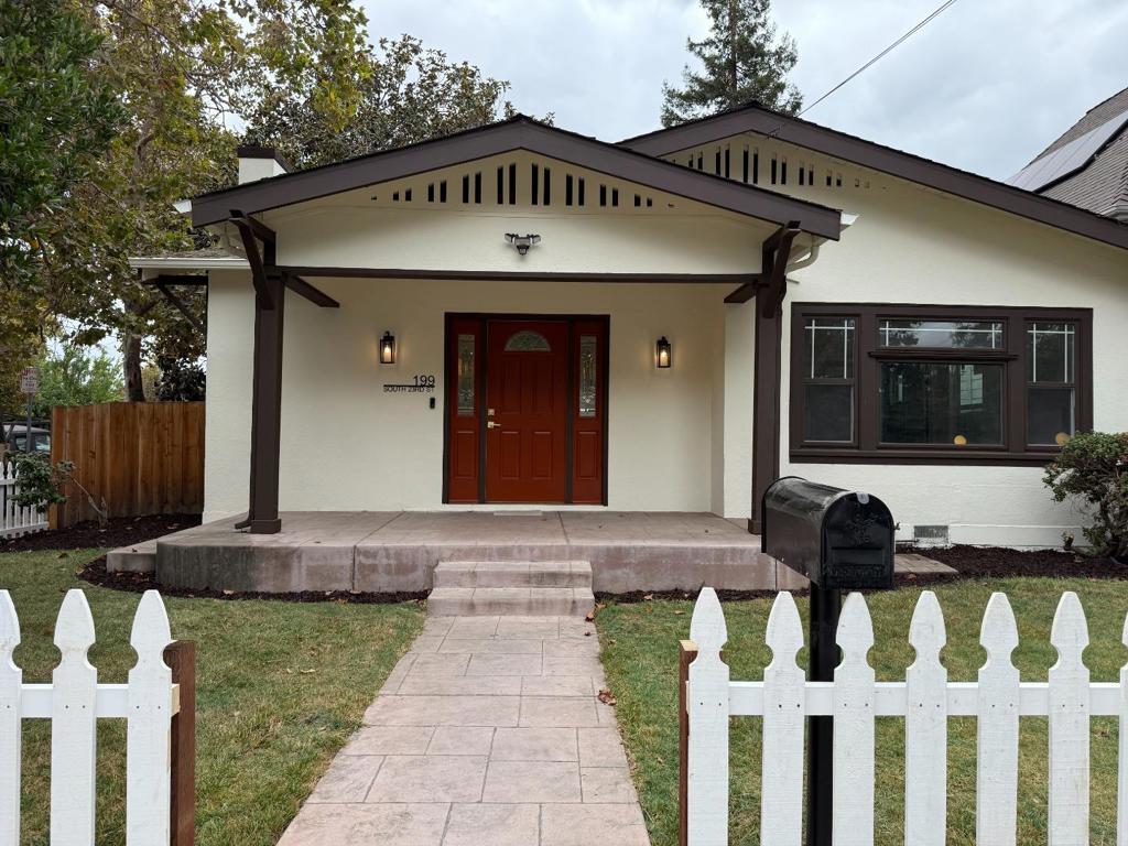 Completely remodeled with permit. House was stripped down to studs to remodel. Completely rewired electrical system to meet latest electrical codes. Hardwired smoke and CO system. New LED lights throughout the house. Hi-Definition WIFI cameras and video doorbell. Completely new HVAC system with AC/Heating and ducts. New kitchen with top of the line appliances & induction cooktop. New bathrooms with bidet toilets and designer tiles. New Engineered hardwood floor. New interior doors. New garage opener with wifi control and battery back up. New dual pane windows. New wall and ceiling insulations. Corner lot with huge backyard. Close to all major commute routes.