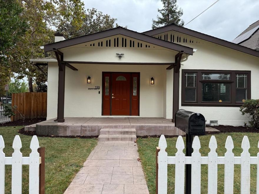 Completely remodeled with permit. House was stripped down to studs to remodel. Completely rewired electrical system to meet latest electrical codes. Hardwired smoke and CO system. New LED lights throughout the house. Hi-Definition WIFI cameras and video doorbell. Completely new HVAC system with AC/Heating and ducts. New kitchen with top of the line appliances & induction cooktop. New bathrooms with bidet toilets and designer tiles. New Engineered hardwood floor. New interior doors. New garage opener with wifi control and battery back up. New dual pane windows. New wall and ceiling insulations. Corner lot with huge backyard. Close to all major commute routes.