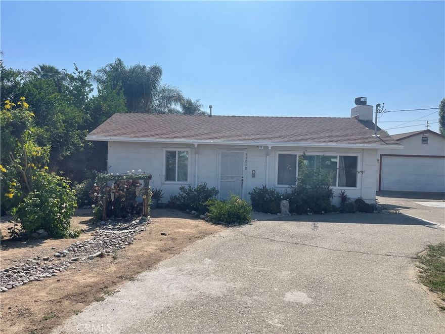 OPORTUNITY KNOKING AT THE DOOR to own this property in the city of chino. ATTENTION AGETS, you have a client that have a vision to build their own rental portfolio or plans to build your own dream home? look no further. This property offers 3 bedrooms 2 bathrooms partial renovated. New kitchen cabinets, Sink, with Quart's countertops, new laminated flooring, new painting inside the house, a brick wall and fence with remote-control gate for private access. Almost an acre of flat land; whit permits to build 2 ADU'S. Bring your clints and show them the opportunity and vision. Value is on the land.