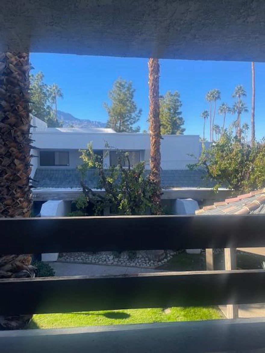 LONG TERM UNFURNISHED UPSTAIR 2 bedroom 2 bath condo located in South Palm Springs at Palm Canyon Villas. It has assigned carport parking.  Laundry is located on the private balcony.  The community has 4 pools, 4 spas, 4 tennis courts, and pickleball courts.  Great location minutes from shopping, dining, and​​‌​​​​‌​​‌‌​​‌​​​‌‌​​​‌​​‌‌​​​‌​‌​​​‌‌​ hiking.
