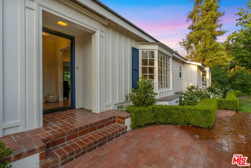 Imagine your family living in one of Arcadia's most prestigious and storybook neighborhoods, where wide tree-lined streets, the graceful presence of peacocks from the nearby Arboretum, and elegant European-inspired homes create an atmosphere of timeless beauty and serenity. Nestled in the heart of the sought-after Lower Rancho community, this exquisitely updated 4-bedroom, 3.5-bath residence offers the perfect blend of sophistication, comfort, and versatility. Thoughtfully designed for both everyday living and gracious entertaining, the 2919 sq. ft. main home features a formal living room, a sunlit formal dining room, a private home office, and a separate ensuite bedroom with its own entrance, ideal for in-laws, extended family, or cherished guests. A comprehensive fire sprinkler system is installed throughout the home, offering added peace of mind and enhanced fire protection. The charm continues with a 482 sq. ft. detached pool house complete with its own bathroom, perfect as a guest suite, creative studio, or private sanctuary. Set on an expansive 22,650 sq. ft. lot with lush landscaping, the property has been tastefully refreshed, offering a move-in-ready canvas for your next chapter. With top-rated schools, beautiful parks, fine dining, and premier shopping just minutes away, this is more than just a home it's an opportunity to plant roots in a legacy neighborhood where elegance meets everyday living.