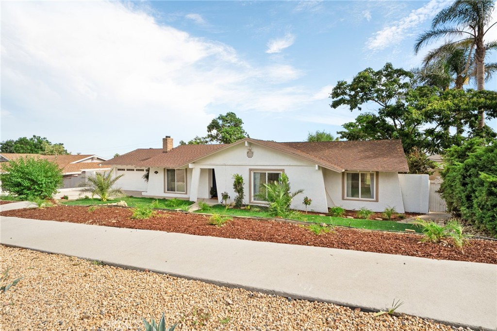 STUNNING SINGLE-STORY POOL HOME WITH ADU! This completely reimagined single-story residence combines modern upgrades with the freedom of horse property zoning. Behind the fresh exterior and new landscaping, you’ll find a thoughtfully designed home that feels both open and inviting. Inside, the kitchen serves as the centerpiece with custom cabinetry, quartz counters, a spacious island, stainless appliances, and a statement vent hood. The living areas are light-filled and flow seamlessly, featuring new flooring, recessed lighting, and a cozy fireplace. The oversized primary suite includes its own fireplace, patio access, and a spa-inspired bathroom with dual vanities, a walk-in shower, and jetted tub. The home also includes brand-new bathrooms, dual pane windows throughout, and a fully updated septic system for peace of mind. Outside, the sparkling pool has been refinished with new plaster and tile, while the large lot provides RV parking, space for animals, or the opportunity to expand.
A private ADU with its own kitchen and new appliances offers flexibility for extended family, guests, or rental income. Located within top-rated school boundaries and minutes from shopping, dining, freeway access, and minutes to Ontario International Airport!
