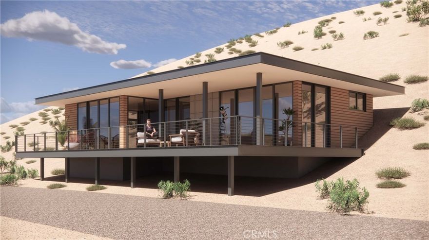 Welcome to your new high desert retreat at 56335 Eagles Nest RD in Yucca Valley! Start construction immediately with the fully permitted house and garage plans (see supplements for drawings). Set at ~4,000 FT elevation, these secluded 10 acres have only become available due to the Owners relocating out of state. Just a few minutes drive up a gravel road on the south side of Town, the (2) 5-acre adjoining parcels offer breathtaking views of downtown Yucca Valley and the San Gorgonio mountain range.  Zoned RL-5 (residential), all the challenges of working through the design and permitting approval process have been completed for you! Owners have invested over $70k in architectural design, topographic survey, geo-technical engineering, structural engineering and civil engineering (see listing attachments for documents). Over $25k of grading and earthwork has also been completed in preparation for the new fully permitted 1,130SF 2BR 1BA house and 1,000 SF detached garage/shop.  The approved project design may also incorporate a FULLY off-grid electrical system using solar, a propane backup generator, and lithium battery banks!  The Owners designed the project with an emphasis on being completely OFF-GRID, and it is approved for a new private well (not yet drilled).  The 1,400 FT long winding driveway loop leads you up to ~4,020 FT elevation, where the new 2BR 1BA house will provide unobstructed city and mountain views through the generous use of floor-to-ceiling glass doors and generously sized deck.  Behind the house, the property continues to climb to nearly 4,100 FT elevation where the views are even more spectacular. Continuing along the driveway loop brings you to ~3,970 FT elevation, where the 3.5 car detached garage is set into the hillside for privacy, and offers 10FT ceilings, along with a dedicated electrical room and pad for the backup generator.  The next stop on the driveway is a parking pad for addtl vehicles! Primary and secondary water storage systems have already been installed, and include (1) 2,500 gallon HDPE tank (potable) and (1) 20,000 gallon fabric reserve water tank (for dedicated fire protection).  This fabulous desert sanctuary can be yours now.....see it today - make an offer!