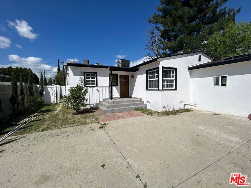 Beautiful updated home with rental property income. First property is a 3 bedroom 2 bath 1200 sqft with private backyard. Garage has been converted into JR ADU with full kitchen, bathroom and laundry. The second free standing unit is a brand new 2 story ADU just finished in the back with private access and private backyard. The newly built ADU features an open floor, high ceilings 2 bedroom, 2 and a half bathrooms with laundry unit inside as well with a 1200 sqft open floor plan. All units have with tankless water heaters installed. This property also has 2 power meters and 3 addresses. Solar panels are installed and fully paid for, no obligation to the new buyer to make lease payments. Everything is permitted, buyer to verify with local building and safety office.