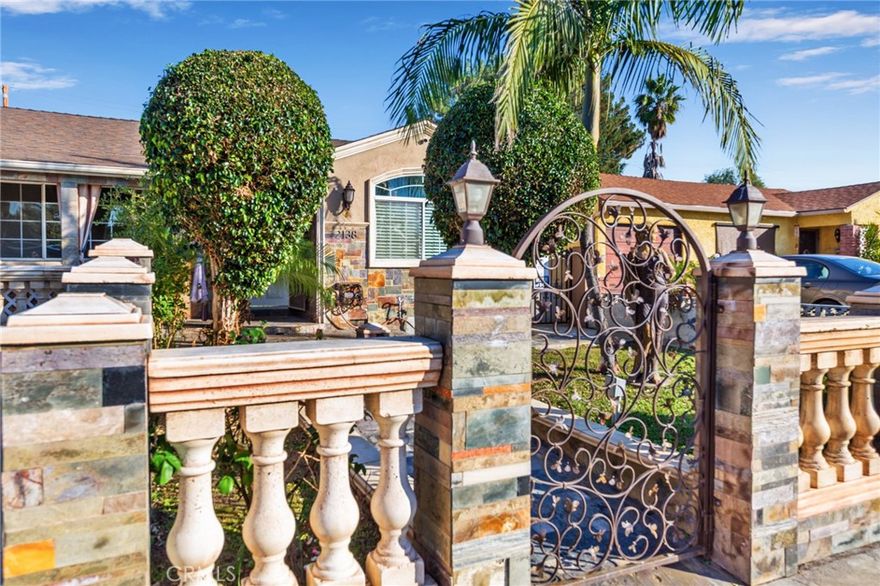 Presenting a warm, inviting and beautiful property located in the highly sought for City of Burbank. Ideal for an extended family who can enjoy the 1 bedroom 1 bathroom backhouse with its own private backyard with a mandarin fruit tree and plenty of space for outside entertainment.. As you approach front house, the property you will be greeted to the beautiful front yard with antique style pillar fencing, 3 car driveway, porch and lavish greenery. The exterior of the home is covered in beautiful natural stone tiles which also saves energy during summer. It is used throughout the property and backyard which gives a unique touch. Highlights of the main home: 3 beds, 2.5 baths, 2,000 sq ft an expansive living area which is ideal for entertaining and provides separation of dining area, living room, etc. You will appreciate the high tray ceilings throughout the home, designer kitchen, and an abundance of artificial and natural lighting which makes the home feel airy and open. The home was thoughtfully designed with elegant colors and finishes featuring Italian tile flooring. Some cool features to point out are the ambient lighting in the central bathroom, kitchen and primary bedroom. The central bathroom also features an in ceiling Bluetooth speaker to get your groove on. As you step foot into the backyard, there are tall vine hedges that go toward the rear of the property which gives privacy and a large gazebo with vaulted ceilings where you can relax and unwind. Outdoor furniture includes a fire pit, couches and outdoor table with chairs. There is a outdoor kitchen area with space for a grill with natural gas line, and a sink. Recreational Structure: 1 bedroom, 1 bathroom, 680 sq ft. Equipped with ac unit, washer/dryer hookup, gas range and microwave, refrigerator not included. This secondary unit can be utilized in many ways like a gathering area, space for a small home business, or even a place to stay for guests and extended family. There is also a small private backyard behind the structure with a mandarin fruit tree and plenty of space for outside entertainment. Tenant pays all utilities.