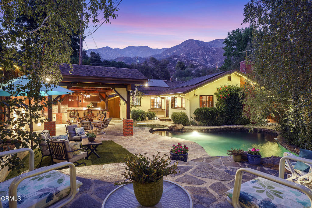 Sited at the end of a one block long cul-de-sac street well above Foothill Blvd. This property has something for everyone. A wonderful single-story home with a great floor plan making it ideal for many buyer's needs. Lots of privacy created by a lush stand of healthy birch trees in the front - which give the view from the curb a fairytale book feel. Walk through the shaded flagstone walk path to the fully fenced back yard where you will be blown away by the gorgeous pool, spa, raised seating areas & huge covered outdoor kitchen & BBQ. This is the place to entertain family & friends year-round.This home offers 3 bedrooms, 2 bathrooms, a formal living room, large formal dining room, a lovely den with views to the pool & back yard, a separate laundry room and so much more. There is a 2-car garage plus a bonus small garage that is perfect for expanding the home or for a home office, shop, gym etc.This property is located in the footprint of the highly coveted Valley View Elementary School and boasts an easy commute to downtown LA, the movie studios, JPL & our beloved Montrose Dining & Shopping!Title shows1,554 sq ft of living space.However, Matterport measured the interior living space at 1,613 sq ft (see floor plan for that information) Listing Agent/Broker has not independently verified information stated on the MLS and has either relied on public sources of data or Seller representations. This information is not guaranteed. Buyer shall not rely on any such information and Buyer is strongly advised to independently verify all information contained herein.