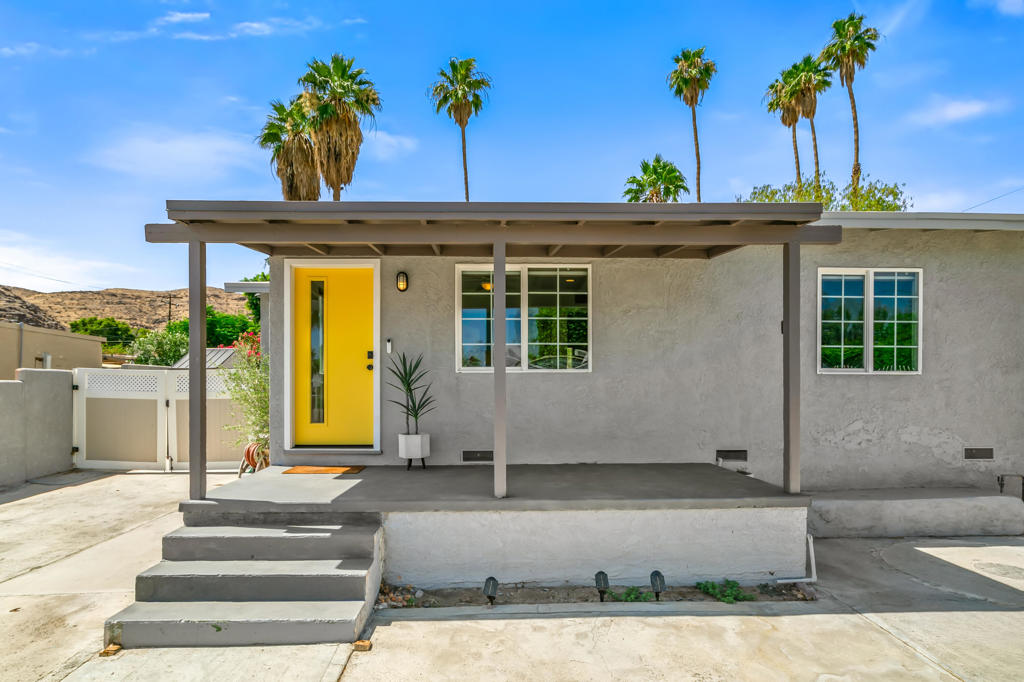 Home is coming back on the market 9/10/25. Please do not contact the owner. Located in one of Cathedral City's most sought-after neighborhoods, ''The Cathedral City Cove'', this updated 2-bedroom, 2-bath home offers modern comfort in a serene, scenic setting. Surrounded by breathtaking mountains on three sides, enjoy easy access to nature with nearby hiking trails just steps from your door. This home is move-in ready and designed for peace, privacy, and style. The backyard offers potential for a custom pool, allowing the perfect outdoor living space for entertaining. Recent upgrades include a new HVAC system (2024), newer foam roof (2022), fresh exterior and interior paint and an alarm/security camera system for added peace of mind. The home sits just a short distance to the downtown hub with local restaurants, bars, theaters, casino and the exciting new ''Cove'' shopping center, bringing even more dining and retail options within reach. Whether you're looking for a full-time residence, vacation home, or investment opportunity, this home in ''The Cove'' delivers charm, location, and potential in a scenic and vibrant community.