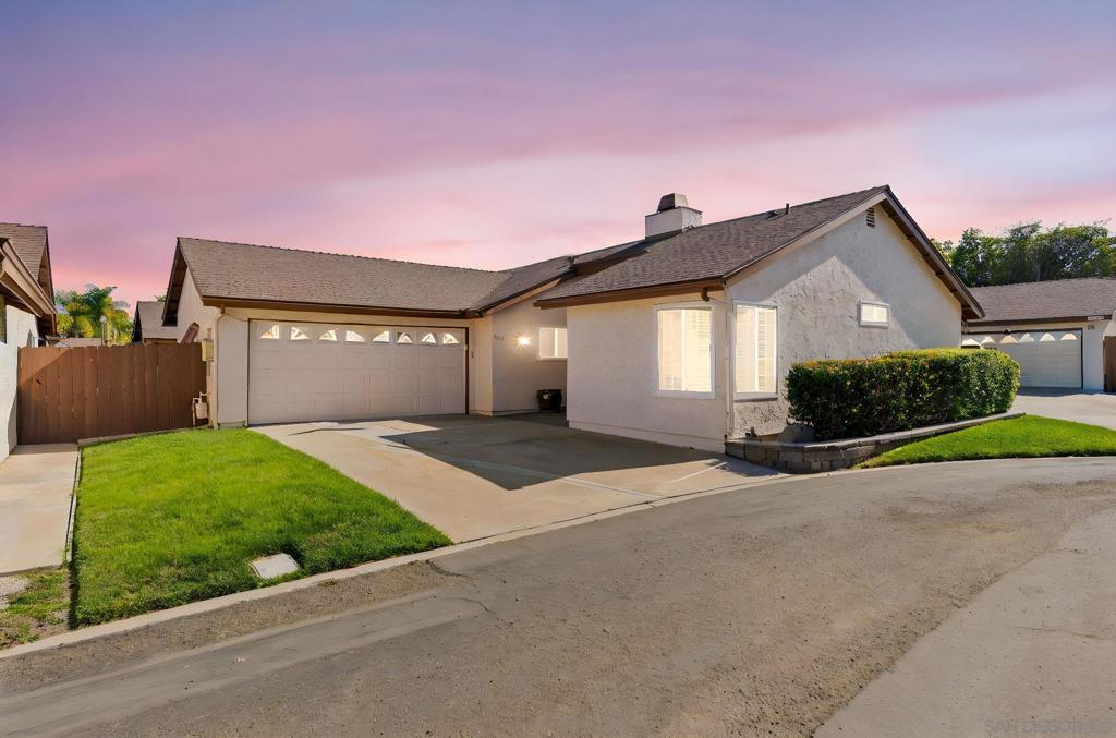 Welcome to your dream home in the heart of Bonita! This beautifully updated SINGLE STORY HOME sits in one of the area’s most sought-after communities. Located in the coveted 91902 zip code, this 3-bedroom, 2-bathroom gem offers 1,398 sq. ft. of stylish, modern living space. Step inside and you’ll immediately notice the thoughtful upgrades: luxury vinyl plank flooring, fresh interior paint, smooth ceilings, recessed LED lighting, updated baseboards, and ceiling fans throughout. The vaulted ceilings and resurfaced fireplace give the living room a bright, open and welcoming vibe. The kitchen has been tastefully renovated with quartz countertops, updated cabinetry, stainless steel appliances, and a cozy eat-in nook. It also features a reverse osmosis water filtration system for clean, purified drinking water straight from the tap. French doors open up to a spacious backyard and patio perfect for entertaining guests or enjoying your morning coffee. Great for kiddos or pets! Both bathrooms have been updated with sleek, modern finishes, giving the home a fresh and elevated feel. Other highlights include a forced-air heating system, PAID SOLAR and a 2-car garage with plenty of room for storage. Tucked away in a quiet, well-maintained community with low HOA dues, residents also enjoy access to a pool, trash service, and water all included. NO Mello-Roos makes it an incredible value. Whether you’re a first-time buyer, looking to downsize or simply searching for a turnkey home in a prime location, this property offers the perfect blend of comfort, convenience and charm.