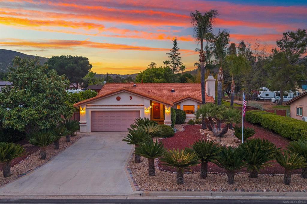xceptional Smart Home Oasis – 3BD/2BA | Fully Upgraded & Move-In Ready!! Welcome to 23540 Oriente Way, a one-of-a-kind smart home retreat where cutting-edge technology meets everyday luxury, nestled within a private cul-de-sac in the beautiful mountains of Ramona. This remarkable property is fully upgraded with luxury finishes and state-of-the-art automation. Features include oak hardwood floors, granite countertops, remodeled marble-tiled bathrooms, reverse osmosis filtration, and Ethernet ports throughout. Insteon and UniFi smart systems offer app-controlled lighting, irrigation, climate, security, pool/spa, and high-speed internet. The master suite boasts triple-pane windows, patio access, walk-in closet, and a spa-style bathroom with forest green marble and rainfall shower. A standout 20x32 ft permitted detached outbuilding is fully insulated with HVAC, smart tech, workbenches, and full insulation- ideal for a home office, studio, or workshop.Designed for entertaining, the private backyard offers a covered patio with outdoor kitchen, propane fire pit, Trex seating, and an app-controlled beautiful pool with waterfall and solar-heated spa. A rebuilt gazebo with BBQ area, wood burning fire pit, irrigated gardens, and mature fruit trees add comfort and charm. This property is fully fenced with solid redwood, drought-tolerant rock landscaping, solar lighting, well water irrigation, and perimeter security cameras. Move-in ready and perfect for modern living with seamless indoor-outdoor flow and tech-forward amenities throughout. Welcome to your dream home!