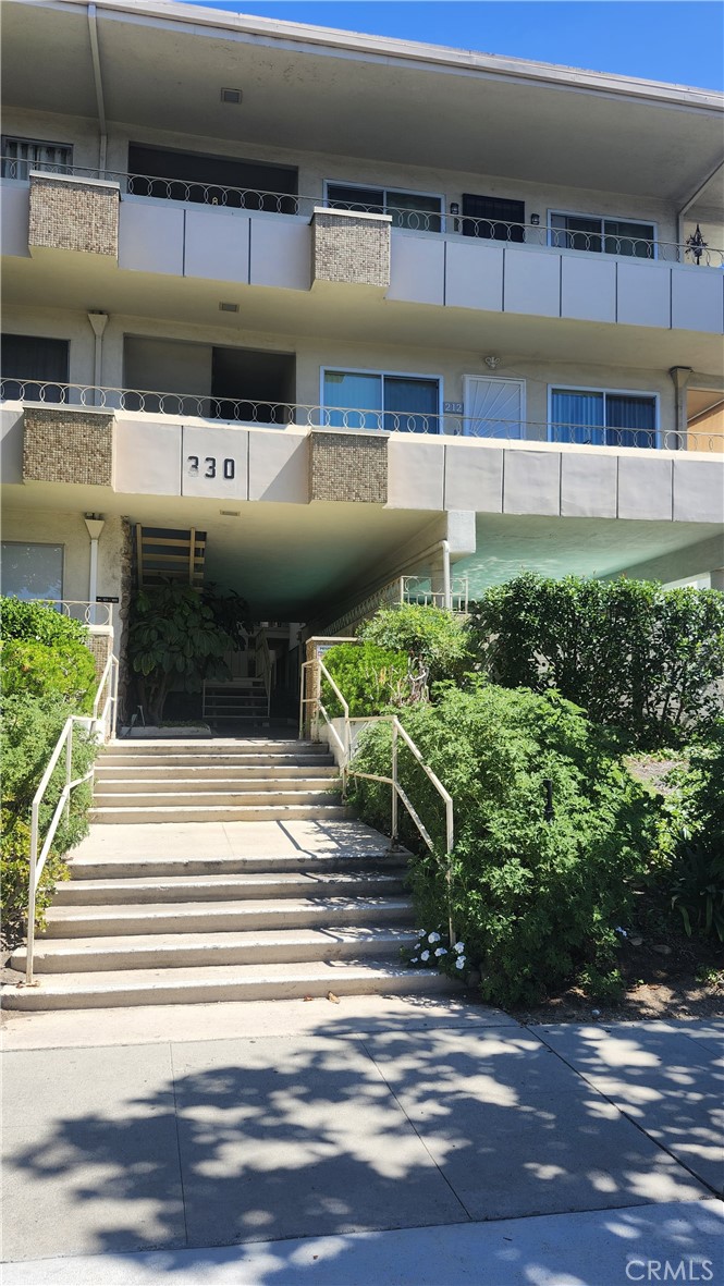 Exclusive best central location condo, truly a must see. Offers a major remodeling throughout, such as brand new entire kitchen, bathroom, lighting, flooring, appliances, fixtures, entry door / screen, fresh paint and much more. Very cozy, modern looking private second floor corner unit with nice city and mountain views, association fee includes all utilities, common pool and elevator, close to Americana, Whole Foods (3 minutes walk) Freeways, entertainments and shopping mall.