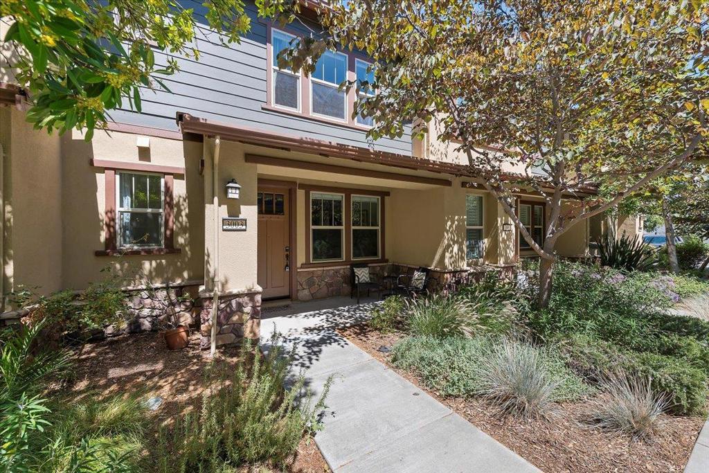 Perfect Blend of Luxury and Location! A perfect fusion of elegance and convenience, this immaculate 2014 Lennar townhome sits on a peaceful cul-de-sac in a quiet community surrounded by multi-million-dollar homes. It offers modern style, comfort, and an unbeatable location. The open-concept living and dining area features soaring ceilings, crown molding, French white oak wood floors, and fresh interior paint. A 3-year-new remodeled kitchen is a chefs delight with a breakfast bar, quartz countertops, shaker cabinets, stainless steel appliances, a water filtration system, and a brand-new range and hood. Upstairs, youll find three bright spacious bedrooms and two bathrooms, including a luxurious primary suite. Additional highlights include a downstairs half bath, laundry area, water softener, and an attached two-car garage. Newer dual-zone heating and cooling provide year-round comfort, while manicured landscaping enhances curb appeal. Just one block from Whole Foods and steps to San Antonio Centers dining, shopping, and Caltrain, this move-in-ready home also belongs to the highly sought-after Los Altos school district.