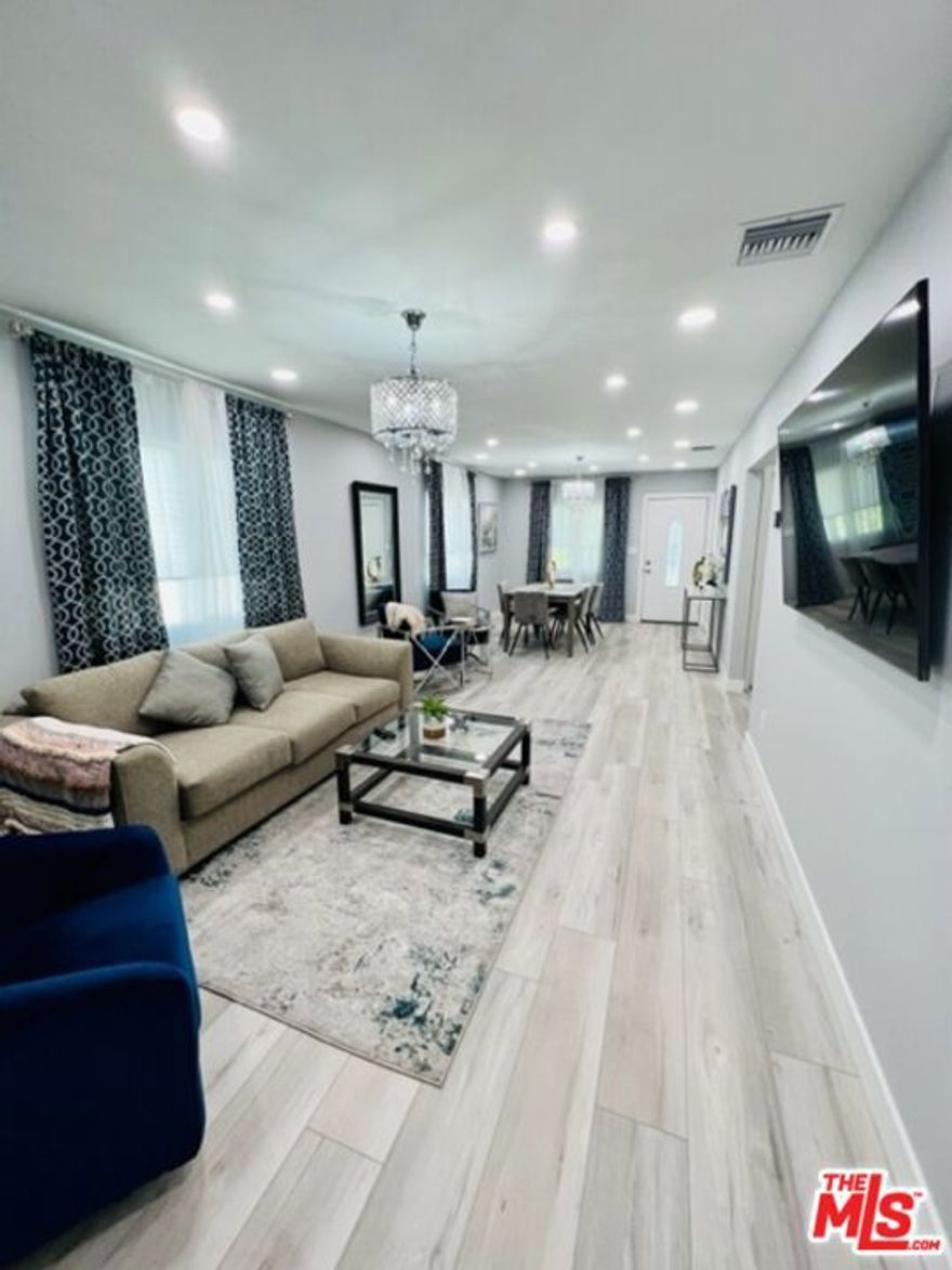 Stunning Fully Furnished Modern Home in Prime Glendale Location Welcome to this beautifully designed modern residence, ideally situated at the corner of Myrtle Street and North Pacific Avenue one of Glendale's most sought-after neighborhoods. This stylish home features 3 spacious bedrooms and 2 tastefully appointed bathrooms, offering the perfect blend of comfort and sophistication. Enjoy an open-concept living and dining area adorned with elegant finishes, recessed lighting, and premium flooring throughout. The home is fully furnished with contemporary decor and equipped with all major appliances, making it move-in ready. Abundant natural light pours through large windows, creating a bright and inviting atmosphere in every room. All utilities are included, offering a seamless and hassle-free living experience. Ideal for short-term stays or flexible leasing needs, the property is available on a month-to-month basis perfect turnkey solution for those seeking upscale, temporary accommodations in a prime location.