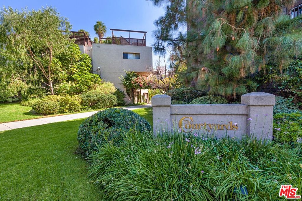PRICED TO SELL! Prime West Hollywood LOCATION, Only Resort style living. Welcome to "The Courtyards": Gorgeous grounds with lush garden, pool, spa, gym, club house, on-site manager, secured gated community. HOA also covers water, trash, gas and earth quake insurance. The unit is facing east with morning sunlight facing back side of courtyard so it is pretty quiet with trees, good floor plan: each bedroom on-suite is on each side with living and kitchen in the middle, Balcony, Comes with TWO SIDE BY SIDE parking spaces and storage space. In a Great Location: to restaurants, shops to SM blvd, Melrose ave, Sunday's farmer's market at Melrose Place and the WeHo night life. Live in the Urban City Life and yet in a tranquility home and community