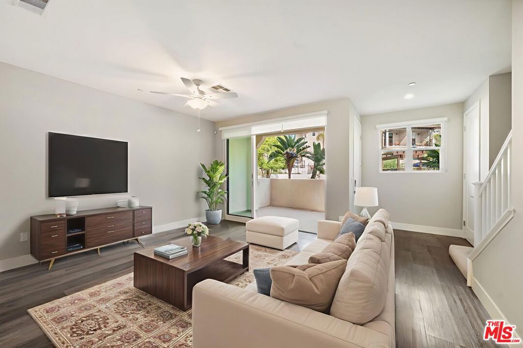 Welcome home to the "Addison" floor plan, a beautiful tri- level luxury townhome at the Paxton Calabasas. This stunning property boasts 3 bedrooms, 2.5-bath, indoor laundry room, attached garage and a generous bonus room. 4454 Paxton Place offers the perfect blend of comfort, style, and convenience across three well designed levels. With beautiful hill and pool views, additional features include THREE bedrooms on the top level. The primary bedroom features a bright bathroom with dual sinks, soaking tub with a separate full shower and an attached private balcony with views of the beautiful hills and pool. On the main floor, enjoy the contemporary kitchen, equipped with an island, walk in pantry, beautiful pendant lights, stainless steel refrigerator, quartz countertops, oversized six burner gas stove top and oven. Also on the main floor, an open dining area and family room that includes 8 foot high sliding glass doors which open fully to access wonderful fresh air on the patio. Step to the bottom level and you will find the full size laundry room, that features a smart washer and full size dryer and bonus/flex space with direct access to the attached THREE car garage. The garage offers a 220 volt charger. Cool off in the community pool, work out in the gym and relax in the clubhouse. Centrally located with close proximity to Malibu, Calabasas Commons, Westlake Promenade, less than an hour to Los Angeles, dining options, market, parks, top rated schools and Pepperdine University. * photographs with furniture are virtually staged * photographs provided are of a similar unit with a similar floor plan. Special rate offered $6137 per month OR one month free is for 12 months plus lease. Regular rate is $6695 *ADDITIONAL MOVE IN INCENTIVE OFFERED - CONTACT AGENT.
