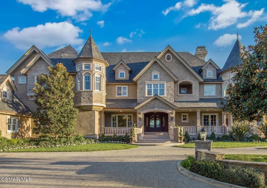 Nestled on 20 pristine acres in the prestigious White Stallion Estates, this French Traditional estate embodies timeless elegance, privacy, and luxury, all set against breathtaking 360-degree views of the surrounding mountains and countryside.Step through the grand two-story foyer, where reclaimed French limestone and wide-plank hardwood floors seamlessly blend classic charm with contemporary sophistication. The main level boasts a formal living room, an elegant library, beautiful dining room, a billiard room, bathed in natural light gorgeous family room, and a French-inspired guest suite. Additional highlights include a private gym, guest baths, a temperature-controlled wine cellar, and a refined tea preparation area.Upstairs, a state-of-the-art home theater, gaming lounge, and an artist's studio provide endless entertainment. The luxurious primary suite serves as a tranquil retreat, featuring a private sitting room, expansive walk-in closets, and sweeping views.The estate's meticulously landscaped grounds offer resort-style amenities, including a stunning pool, manicured gardens, an orchard, and ample space for horses. A covered loggia with a fireplace, a chef's kitchen, and a wood-burning pizza oven creates the perfect setting for year-round entertaining.Recent upgrades include cutting-edge security systems, new HVAC units, smart home integration, and a five-car garage equipped with electric vehicle chargers. Offering the ultimate in comfort, sophistication, and exclusivity, this extraordinary estate presents an unparalleled lifestyle in Southern California.