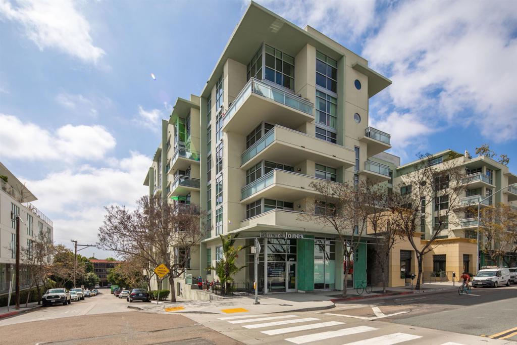 Welcome to this spacious 2 bedroom 2 bath westerly facing Unit In the heart of Hillcrest. Situated on the corner of University Ave. & Park Blvd., The Egyptian is surrounded by trendy bistros and cafes and is within walking distance of Balboa Park. As you enter the home you will gaze upon a light and bright open floor plan that allows the living room, dining area and kitchen to flow seamlessly together for ease of daily living. Floor to ceiling windows bathe the living spaces in natural light. Offering City Views with Sunsets and a exclusive use balcony for your out door enjoyment. The open kitchen features plenty of cabinet and counter space for all your culinary endeavors, stainless steel appliances, recessed lighting and a large eat-at center island accented by pendant lighting. Imagine yourself sitting on the balcony, sipping your favorite beverage, soaking in the idyllic San Diego weather all year long. Both bathrooms have been upgraded with modern flair. The split bedroom floor plan is ideal for roommate or work-from- home scenarios, giving everyone a little extra privacy. The in-unit laundry will take the chore out of laundry day! Two assigned tandem parking spaces, with an EV charging station, in the underground garage will make parking a breeze. An 8’x4’ storage area is also included with the Unit. Hillcrest is a vibrant urban neighborhood of San Diego offering restaurants serving global cuisines, a mix of cafes, brunch spots, clothes shops plus a weekly Farmers Market.