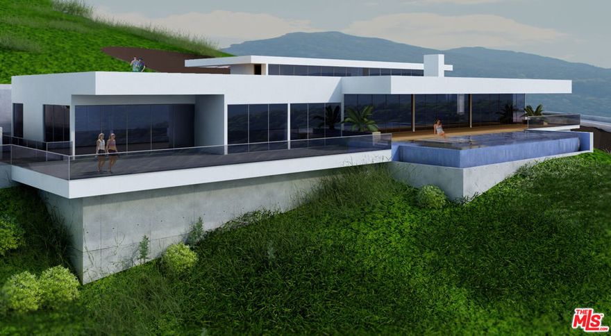 Nearly 15 acres with panoramic ocean views in Western Malibu. Set within the Santa Monica Mountains, this property commands sweeping vistas of the Pacific Ocean, Catalina Island, and the Channel Islands. Conceptual renderings envision a modern single-level residence of approximately 10,000 square feet, thoughtfully integrated into the hillside. The design features floor-to-ceiling glass, expansive decks, an infinity pool, and a rooftop terrace - all oriented to maximize natural light and embrace the surrounding landscape. The sale includes completed geology and biology reports, along with an approved septic plan, providing a strong foundation for development. Located just 10 minutes from Trancas Country Market and Zuma Beach, and less than 40 minutes from Camarillo Airport, the property offers rare seclusion without sacrificing accessibility. This is an exceptional opportunity to create a contemporary estate of significant scale in one of Malibu's most scenic and dramatic coastal settings. Adjacent parcel also for sale at 31537 Anacapa View Drive (APN: 4470-005-014).