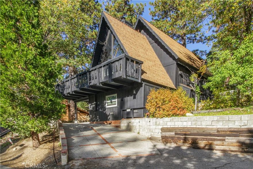 Escape to this 3 bed, 3 bath mountain stunner surrounded by whispering pines. Featuring soaring wood-beam ceilings, a wood-burning fireplace, oversized windows that flood the space with natural light, and a sleek kitchen with stainless steel appliances plus a built-in beverage fridge. The loft-style primary suite offers a private deck and walk-in closet, while the finished basement with its own bath can flex as a guest suite, game room, or creative space. Plenty of parking, attached storage, and a peaceful side yard for soaking in the mountain air. Just minutes to Crestline (Gregory Lake), Lake Arrowhead, Big Bear, hiking trails, and ski resorts. Furniture can be included depending on offer price.