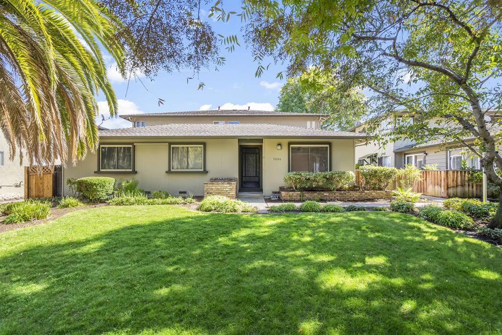 Perfect first home! Quaint, updated, fresh paint and carpet, renovated kitchen and one car enclosed garage. Well located in desirable neighborhood and in a terrific commute corridor. Fun common area with pool and playground. Lovely patio and nice front lawn.