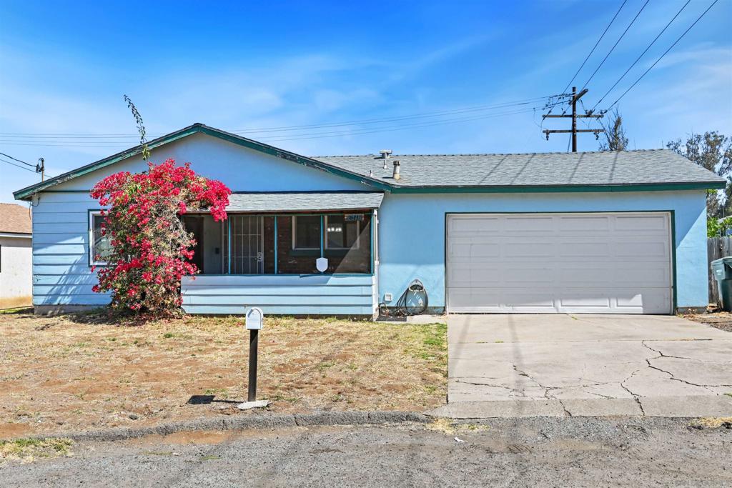 Investor's Special with Endless Potential! This charming single-story home is a fantastic opportunity for investors or buyers looking to personalize this cosmetic fixer. Located at the end of a cul-de-sac, this property shares a lot line with only one neighbor and features views from the backyard that overlooks a commercial nursery. This was built as a 4-bedroom, but one bedroom was converted into an office after the closet space was repurposed to enlarge the hall bathroom. Newer updates to the home include newer windows (2011), newer LVP floors in the living and dining rooms (2019) and newer furnace, while the roof was replaced in 2005. Laundry hook-ups are in the garage. Bancroft Elementary school is just a short walk around the corner.