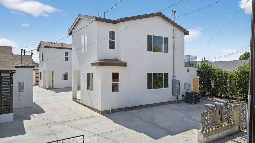 Brand new 3 bedroom, 2.5 townhome for rent in Whittier! Beautiful entry door, new kitchen with quartz counters & tile backsplash, spacious living room with high ceilings and recessed lighting, a spacious primary bedroom with walk in closet & brand new bathroom, and upstairs balcony. Other amenities include new AC, solar panel to your electricity will be low, individual laundry room, and 2 car garage with automatic opener.