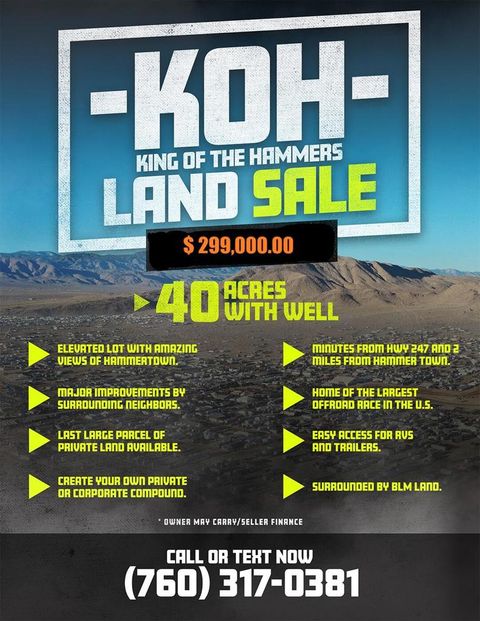 Photo of 7404 Memory Lane, Johnson Valley, CA 92285 (MLS # 219139735DA)