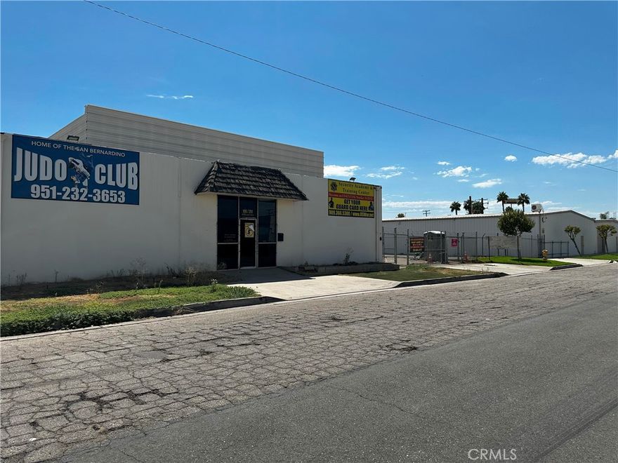 Completely Remodeled Industrial Building for Sale. 

Property Highlights

Total Building Area: 14,235 SF

Office & Restrooms: 1,287 SF

Warehouse: 12,948 SF

Total Lot Area: 25,250 SF (0.58 acres)

Lot Coverage: 57%

Parking: 18 spaces

Access: Street entrance to office area, three roll-up doors

Pro-Forma Cap Rate: 7.00%

Key Features



Fully Remodeled: Modernized interior for optimal functionality.

Ample Power Supply:

Two 600 AMP/480V switch gear panels

Two 200-AMP 3-phase panels

One 100-AMP sub-panel



Fire Safety: Fire hydrant located directly in front of the property.



Prime Location

Strategic Proximity: Located near the intersection of Interstate 10 and the 215 Freeway, it is a major artery for transporting goods to and from the eastern and northern United States.



Air Transport Access: Just minutes from San Bernardino International Airport, ideal for businesses requiring efficient air logistics.



This turnkey industrial property offers modern upgrades, robust electrical infrastructure, and a prime location for logistics and distribution. Perfect for businesses seeking a versatile and well-equipped facility in a high-traffic industrial hub.



Please do not rely upon any information in this listing. Buyers should do their own due diligence concerning all aspects of this property.