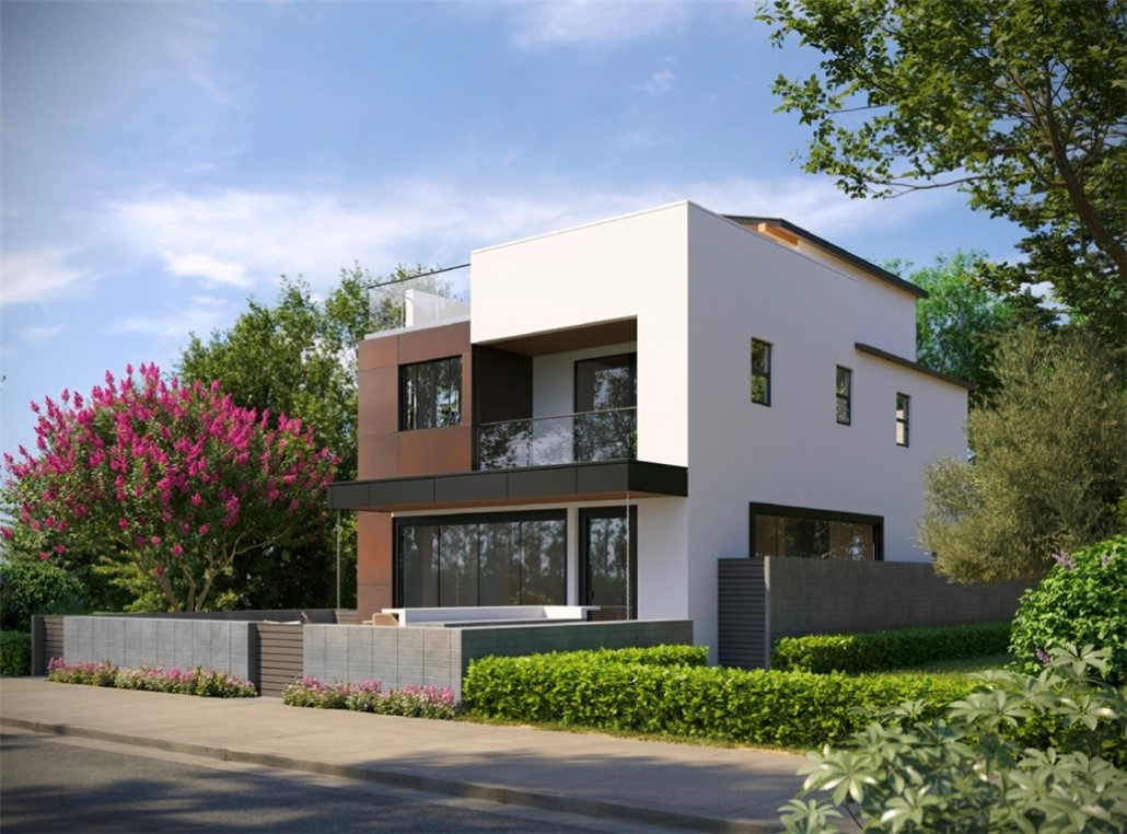 This brand-new 2025 custom home offers approximately 1,250 square feet of contemporary living in the heart of Corona del Mar Village. A private ground level entrance welcomes you to a charming patio with a built-in fire pit, perfect for relaxed evenings or intimate gatherings. The main living level flows seamlessly into a California loggia featuring a gas fireplace and TV hookup, connecting the gourmet kitchen, dining area, and living room for effortless indoor outdoor living. The chef’s kitchen is outfitted with Miele appliances, including a 6 burner range, a generous center island, European built cabinetry, and custom tile accents, ideal for entertaining or casual dining. A flexible space off the living area can easily convert into a third bedroom, office, or media room, offering versatile living options. A private elevator connects all levels, leading to the top floor where you’ll find a serene primary suite, a secondary bedroom, and an expansive rooftop deck. Designed for elevated entertaining, the deck features a full outdoor kitchen, wine fridge, sink, and a private hot tub, all framed by stunning sunset and city views. All bedrooms include custom built-in cabinetry, and the home is enhanced by curated lighting, designer hardware, elegant flooring, and refined millwork. Just steps from beaches, shops, and dining, this home blends modern luxury with coastal charm.