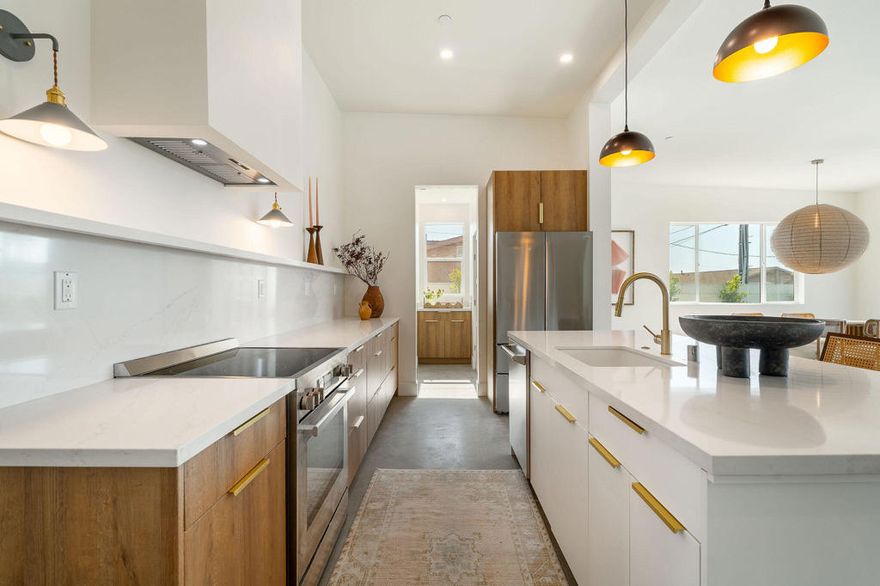 Welcome to your next exceptional home--available for month-to-month lease, as well as lease with an option to purchase. This newly constructed residence blends modern design with high-end finishes and a bright, open living experience. The spacious, open-concept floor plan is filled with natural light, soaring ceilings, and designer details that elevate every room.The gourmet kitchen stands at the heart of the home, featuring quartz countertops, custom cabinetry, stainless steel appliances, and an oversized island perfect for everyday living or entertaining. With 4 bedrooms and 3 bathrooms--including a luxurious primary suite with a spa-inspired shower and walk-in closet--this home delivers comfort, style, and flexibility for any lifestyle.Enjoy the benefits of energy-efficient systems, including brand-new HVAC, plumbing, electrical, owned solar, and a new pool & spa. The exterior structure is built with structural insulated panels, exceeding green-building standards for durability and low energy costs.Located in a desirable neighborhood with beautiful mountain views and close to parks, shopping, and dining, this property offers a rare opportunity: lease today and secure your option to purchase when the time is right.