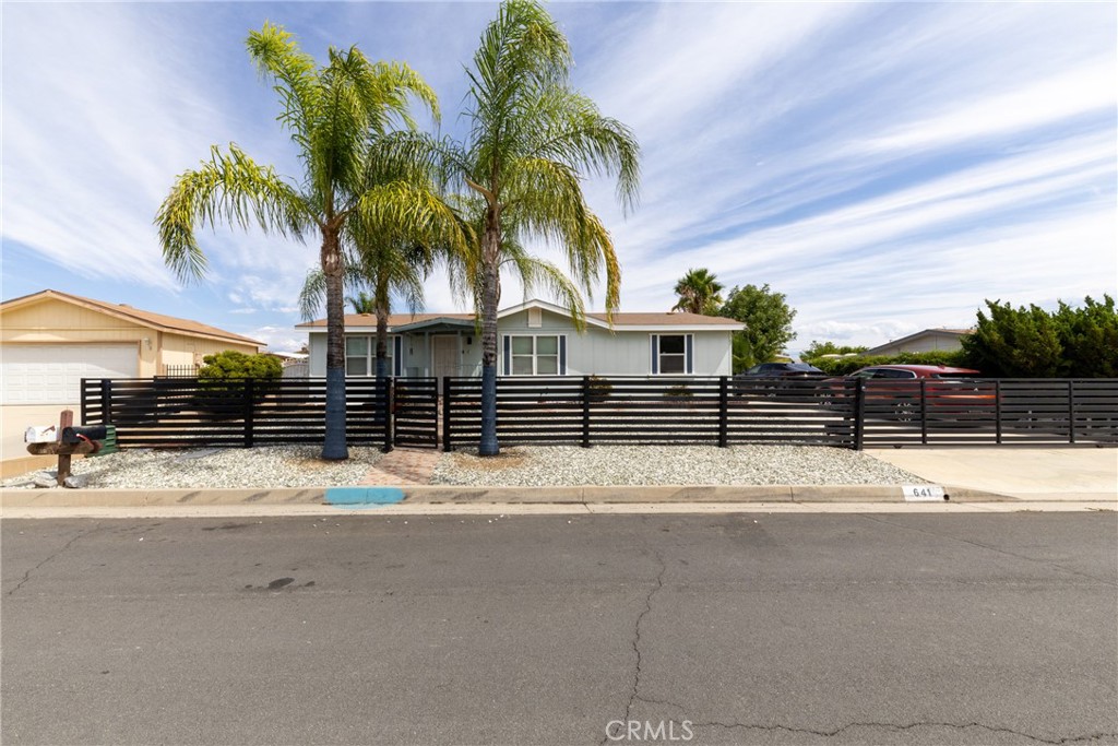 Welcome to 641 Dove Drive, a spacious 3-bedroom, 2-bath manufactured home in a desirable 55+ community of Perris. This well-maintained property features an open floor plan, large bedrooms, abundant natural light, and is set on a Permanent foundation, providing long-term value and financing flexibility.
An additional dwelling unit (ADU) is included and will transfer with plans and permits. The ADU project is being sold as-is, with a significant amount of work and investment already completed.
With no land lease and no HOA fees, this home offers a unique opportunity. Conveniently located near shopping, dining, and freeway access.
