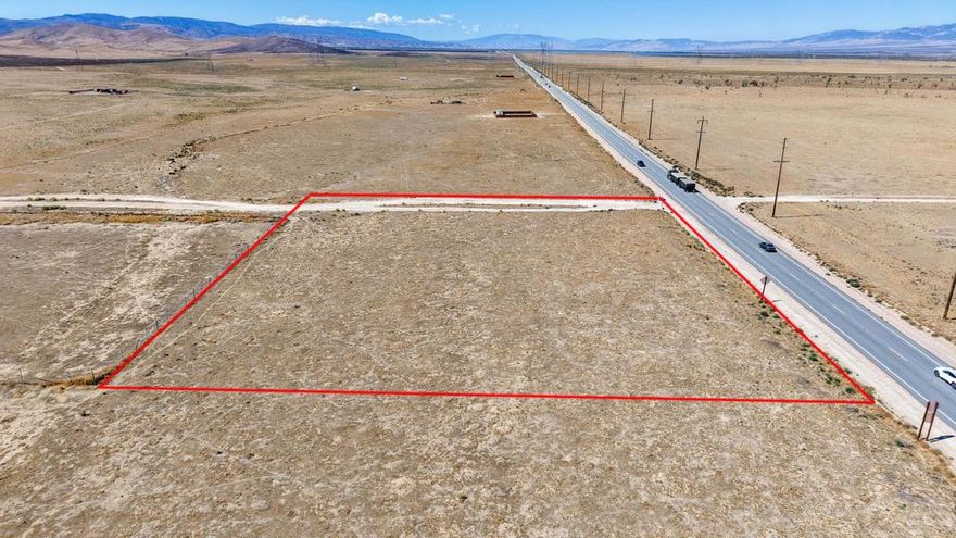 Fantastic opportunity to own 2.27 acres of flat, rural land with direct frontage on Highway 138 in the growing Lancaster area! Zoned A-2-2 (Heavy Agriculture) in Los Angeles County, this versatile parcel allows for a wide range of uses--whether you're planning to build a custom home, establish an agricultural setup, or hold as a smart long-term investment. The property offers beautiful desert and mountain views, peaceful surroundings, and excellent accessibility with paved highway frontage. Perfect for off-grid living, recreation, farming, ranching, or potential future development. Unbeatable price for prime land with highway access--don't miss your chance to secure a slice of California's landscape!