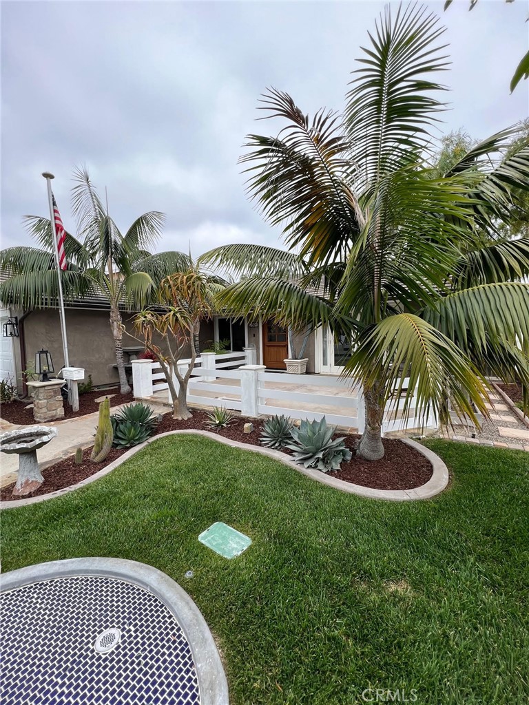 RARE custom home in South Huntington Beach. This is a 4 bedroom 2 bathroom neighborhood home close to the beach.
This single level house has an open floor plan with great features. Spacious kitchen with all stainless steel appliances with quartz countertops and breakfast bar area. Extra large open living room to be utilized however fits your needs with a fireplace setting.
The Dutch front door allows for the front yard's open patio to be used for extended living space and entertainment. Fountains are for decoration purposes.
All four bedrooms are spacious with great closet space. Primary bedroom has a walk-in closet. Both bathrooms are updated and modern.
Attached double garage.
Extra storage closets and linen cabinets throughout the home.
This home has air conditioning, wood planked flooring, recessed lighting, fans, and great natural lighting throughout.
Super rare custom outdoor patio area which provides great entertainment space. The backyard has a custom extended outdoor shed living area for relaxing or entertaining.
Close to schools, shopping, the beach, and more.