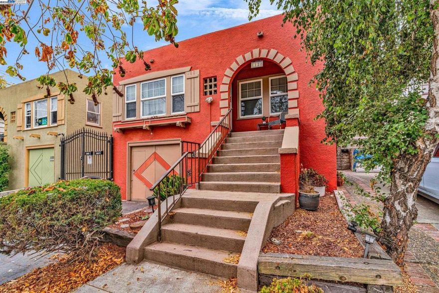 Perched above the street in vibrant Northwest Berkeley, this 2 bedroom, 1 bath Mexican style bungalow radiates charm and warmth. Classic details and inviting spaces create a sense of home the moment you step inside, while the private back deck offers a serene retreat for gatherings or quiet evenings under the trees. From here, you’re an easy scoot to UC Berkeley and just blocks from neighborhood cafes, local shops, and green spaces, with the energy of Berkeley’s food, arts, and cultural scene always within reach. Whether enjoying the front porch with a morning coffee or the back deck at sunset, this home embodies the lifestyle of connection, comfort, and ease that makes Berkeley living so special.