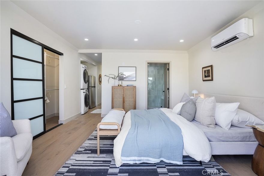 Welcome to Sunset Junction Bungalows, a collection of 3 fully restored vintage cottages, one block from the heart of Silver Lake’s trendy Sunset Junction neighborhood. 978 is the middle cottage on this quaint 3-unit hillside property. This one-bedroom studio bungalow has stunning views of the Hollywood side from the private front entrance, a fully remodeled interior with new appliances and finishes, along with private laundry and a separated grassy yard. This cottage is a studio style layout, where the bedroom is NOT separate. Just a block to all the trendy shops, cafes and stores on Sunset Blvd. Enjoy living without any shared walls and no one below or above you! Unfurnished.