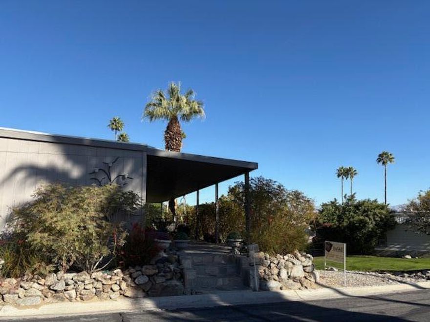 This home feqtures  a beautiful setting on a greenbelt with no unit on one side and a one car garage  it has been totaly  upgraded and shows like a new model home.. It is located  close to world famous El Paseo with its fine dining world class shopping and entertainment as well as some of the best hiking  trails in all of the desert. It's a must see!  park approval is required. easy to show call Marilyn Schwartz