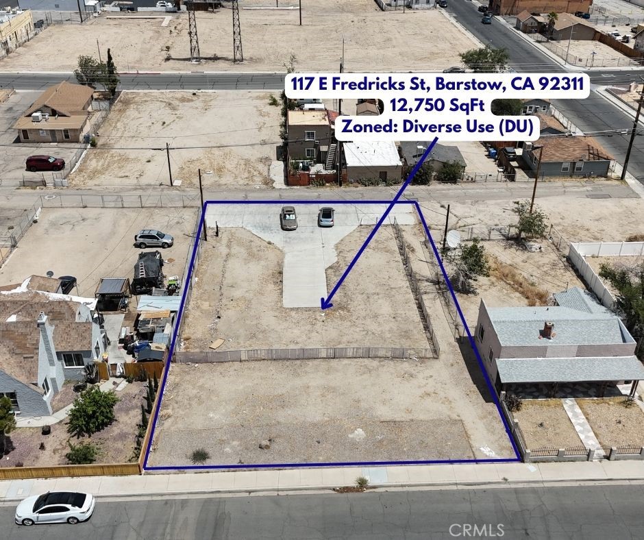 Prime development opportunity in the heart of Barstow! This ±12,750 Sq Ft vacant lot is zoned Diverse Use (DU), offering flexible options for residential, commercial, or mixed-use development. Located near major roads and local amenities, this property provides excellent potential for investors, developers, or owner-users seeking a strategic location with room to build. Don’t miss out on this versatile parcel in a growing market!