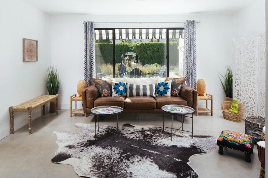 Welcome to El Cid -- A Refined, Bohemian Oasis in the Heart of Palm SpringsStep into El Cid, a completely private, fully gated boutique hotel where modern luxury meets funky desert soul. Nestled in the heart of Palm Springs and just minutes from the city's best restaurants, bars, and cultural attractions, El Cid offers a rare blend of intimacy, charm, and flexibility -- ideal for private buyouts, extended stays, and unforgettable events.This reimagined compound features six fully remodeled luxury suites, each with its own unique character and thoughtful design:One expansive two-bedroom suite includes a full commercial-grade kitchen, spacious dining and living areas, in-suite laundry, and extra-large closets -- perfect for families or longer stays.Four large one-bedroom suites feature dedicated living rooms, bathrooms, and full kitchen areas -- offering all the comforts of a private apartment.One stylish studio suite opens directly onto the pool for an immersive, relaxed experience.Total Privacy + Gated GroundsSet behind tall hedges and private gates, El Cid offers a secluded compound feel -- perfect for guests seeking exclusivity and tranquility.Bohemian Poolside ParadiseAt the heart of the property, a huge resort-style pool anchors the grounds. Surrounding it are four oversized cabanas, including a large dining cabana tent -- perfect for open-air meals, lounging, or post-dip cocktails. Fire pits, BBQ areas, and lounge seating add to the laid-back, stylish atmosphere. The overall design blends upscale finishes with funky, eclectic boho touches -- making it a favorite backdrop for photo shoots, parties, and unforgettable celebrations.Ideal for Weddings + Group EventsEl Cid is built for gathering. With a commercial kitchen, flexible indoor-outdoor flow, and multiple zones for dining and mingling, it's a natural fit for small weddings, milestone birthdays, family reunions, and company retreats. The north-facing pool offers stunning mountain views, while the open layout allows for seamless event hosting.Prime Location + Future Expansion OpportunityLocated just blocks from the Palm Springs Convention Center and walking distance to downtown, El Cid sits in one of the city's most desirable areas. A brand-new parking lot enhances guest convenience -- and also offers room to expand. Future owners may explore building additional units or event space above the parking