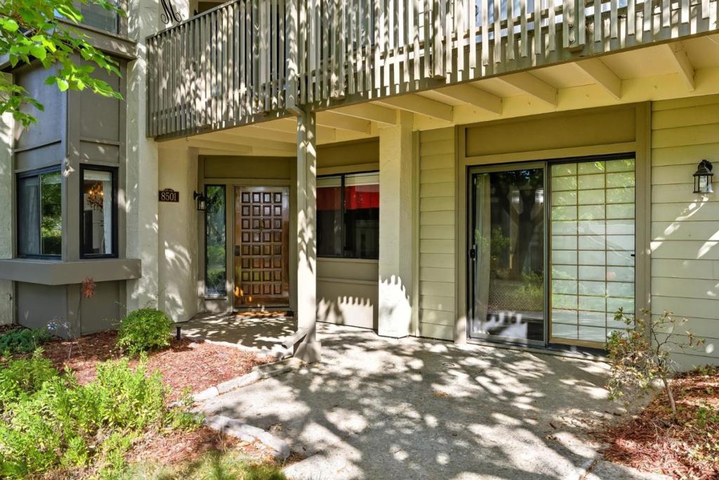 This Delightful 2 Bedroom, 2 Bathroom Condominium is situated inside the renowned Villages Golf and Country Club, nestled in the beautiful foothills of Evergreen Valley. The spacious living room with cozy fireplace, is so warm & relaxing, the patio doors allow for an abundance of light to shine in, as well as easy access to the tranquil outdoors. Sweeping views across the landscape towards the surrounding mountains from the back patio is just one of the many attributes it has to offers. Additional room for use as Den/Office or 3rd bedroom. Updated kitchen and bathroom. Owner installed new SS double sink, dishwasher & refrigerator, new water heater & hot water pump plus custom made drapes in living room & bedroom. Bedroom TV stays. All other furniture negotiable. Live here & enjoy a wonderful resort lifestyle inside this luxury, 24 hour manned, gated community. 6 tennis courts, 4 swimming pools, an 18 hole championship golf course, 9 hole par 3, putting green, driving range, hiking trails, bocce & pickle ball. Library, post office and 4 hotel bedrooms for those additional guests. RV storage, horse stables & walking trails, gym, BBQ area, formal restaurant & bistro for casual indoor/outdoor dining. Over 60 organized clubs & activities & more.