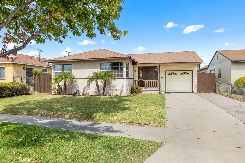 This wonderful 2 bedroom 1 bath is in such a great and peaceful neighborhood or hood. With lots of large window for natural light. Open living and dining room with open view to the back this is a perfect place to call home. The kitchen spacious as well as the bathroom recently remodeled. The home has new roof, copper plumbing, and a large addition off the back that includes the laundry. With a huge covered patio and even larger backyard great place to create and expand.
