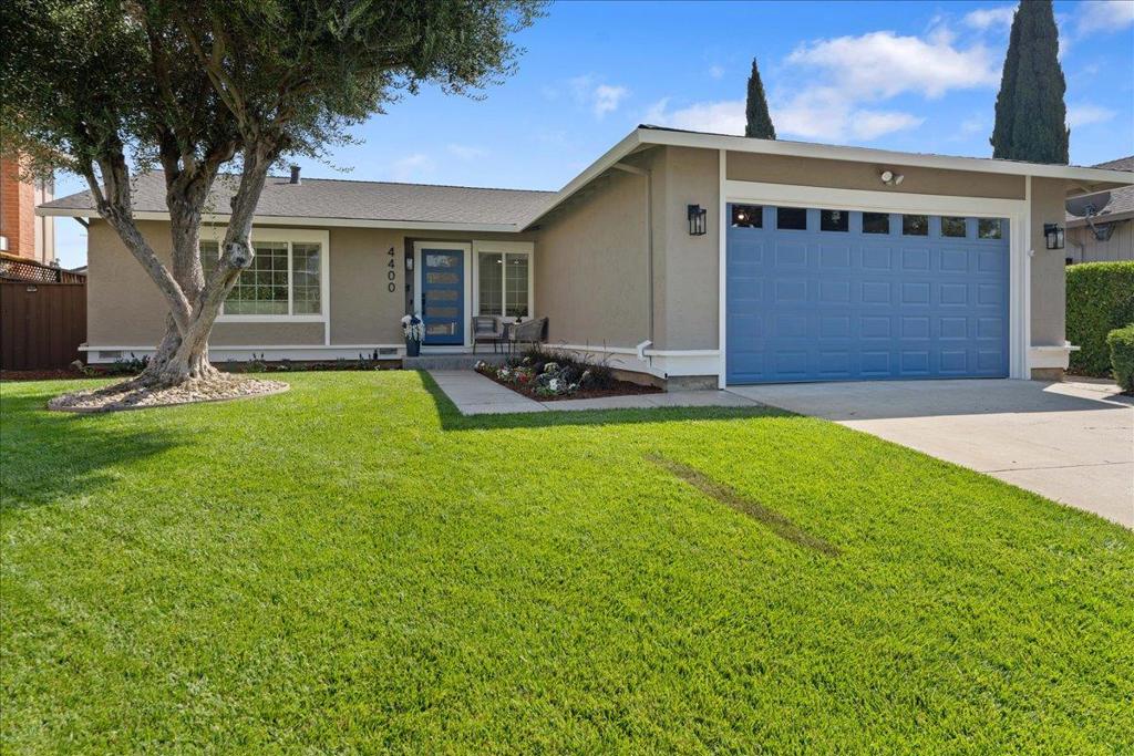 Happily Ever After! Here it is, the home you have been waiting for. Stylishly reimagined, this 4 bedroom, 2 bath home delivers your wish list: All new kitchen and bathrooms, new flooring, freshly painted inside and out, professional landscape and a spacious backyard with lush green lawn. Modern touches include a new front door, sleek LED lighting fixtures, professionally designed interiors, custom window blinds and durable, beautiful, waterproof floors throughout. A large separate living room and open kitchen and family room with soaring ceilings provide plenty of sunlit living space. Solar coach lights add warmth to every evening. A freshly painted walkway and tiled front porch invite you inside to enjoy the stunning interiors. A large, tiled back patio is perfect for BBQs and outdoor entertaining. It even has a new roof! Thousand Oaks Park and Terrell Park are nearby and the friendly Thousand Oaks community hosts a vibrant calendar of events like the annual Easter Egg Hunt, 4th of July celebration and a Halloween concert! With its close proximity to shopping, parks, dining and highways 85, 87 and Almaden Expressway, this home is as near to perfection as you will ever find. Don't miss this, it could be YOUR perfect home.