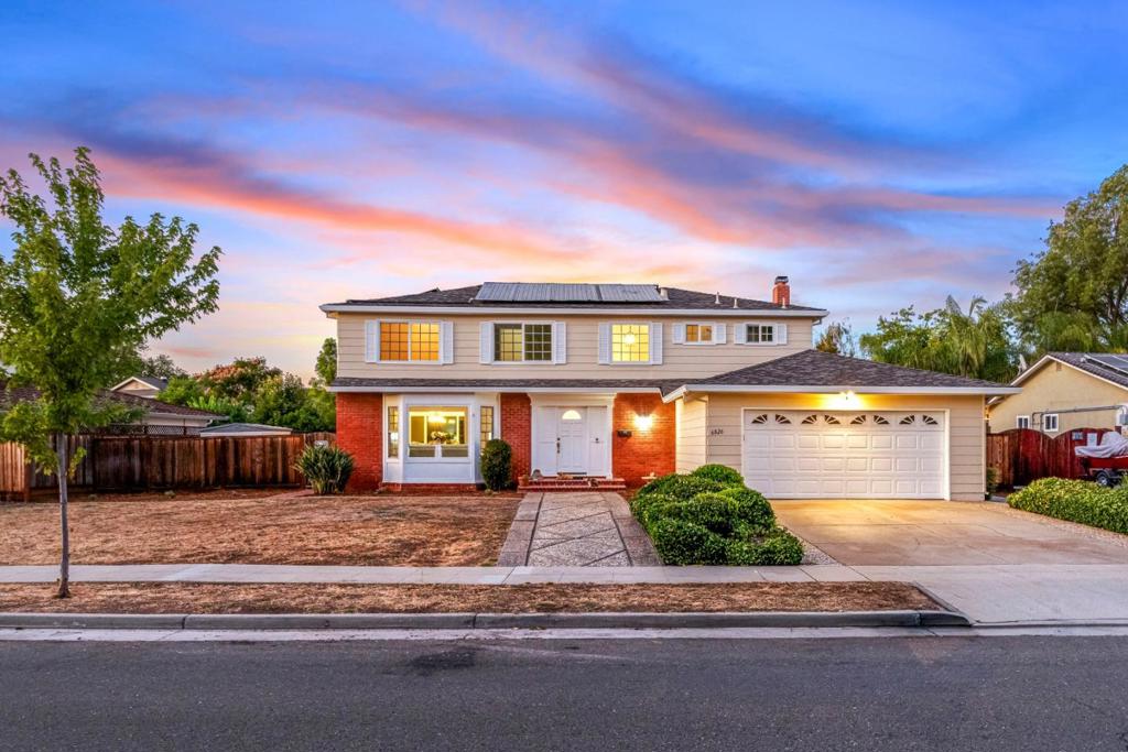 Welcome to this lovely 2 story home nestled in one of Almadens most sought-after neighborhoods, just a short distance from the Almaden Swim & Racquet Club and the prestigious Almaden Golf & Country Club. With trailheads, parks, highly rated schools, and a variety of dining and shopping options nearby, this location offers both convenience and a vibrant lifestyle. Situated on an expansive 10,019 sq ft lot, the backyard is a private retreat featuring an in-ground pool with solar heating; perfect for relaxing on warm summer days or entertaining family and friends. Inside, the home offers a thoughtful layout with all 5 bedrooms located upstairs, allowing the 1st floor to be dedicated to comfortable living spaces. The main level includes a formal living room, dining area, and a separate family room with a with a fireplace. Refinished hardwood floors add warmth and character to the living and dining areas, while brand new luxury vinyl plank flooring flows seamlessly through the kitchen and family room. Upstairs, you'll find plush new carpets on the landing, hallway and each bedroom. Fun fact: there's original hardwood throughout the upstairs if you ever want to refinish those floors! Freshly painted interiors give the home a clean, updated feel, ready for you to make it your own.