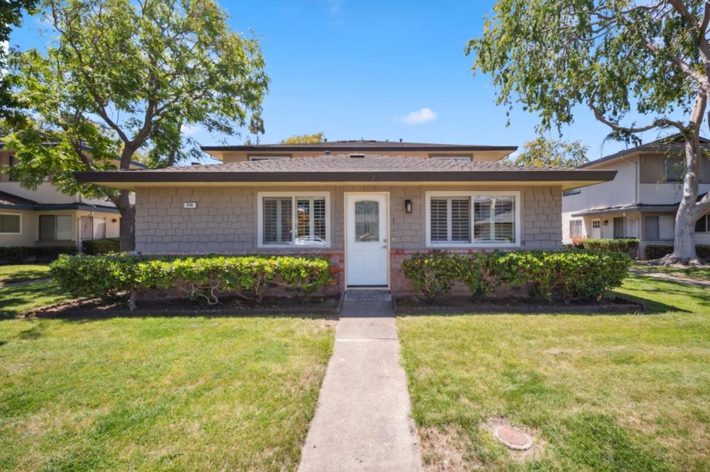 Just steps from downtown Campbell, this updated 2 bedroom, 1 bath, 810 sqft single level condo offers the perfect blend of privacy and convenience. Located at the front of the community with no neighbors above or on either side, it feels more like a standalone home. Inside, you'll find updated flooring throughout, quartz countertops, a large kitchen island with sink, soft close shaker style cabinets, a stylish backsplash, and stainless steel appliances. The kitchen features a convection electric range with a microwave/hood combo and generous storage. The spacious bathroom includes a walk in shower with updated finishes. Additional highlights include central heating and A/C, a new furnace, and an in unit washer and dryer. The HOA covers water and garbage. Residents enjoy a community pool and clubhouse, all within walking distance of shopping, restaurants, and the weekly farmers market. Commuters will appreciate the easy access to highways 880 and 280. Don't miss your chance to own this move in ready Campbell gem!